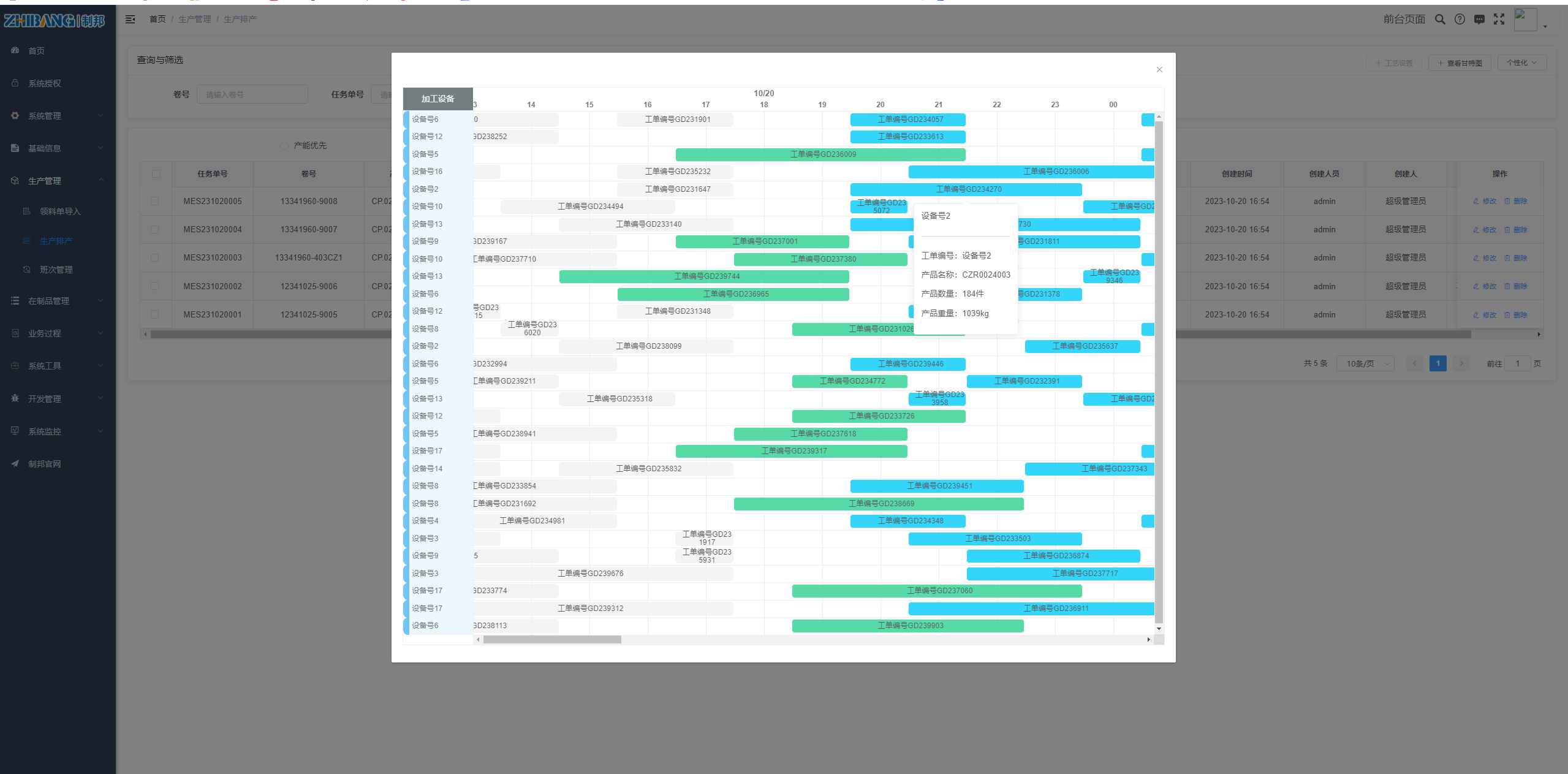 生產派工生產排產系統